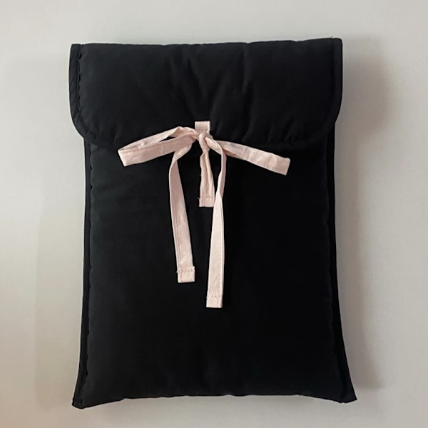 Bow kannettavan tietokoneen laukku Sweet Cute kannettavan tietokoneen laukku MUSTA 13-14 tuumaa Black 13-14inch