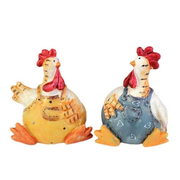 Kycklingfigurer Kycklingmodell 2ST 2ST 2PCS