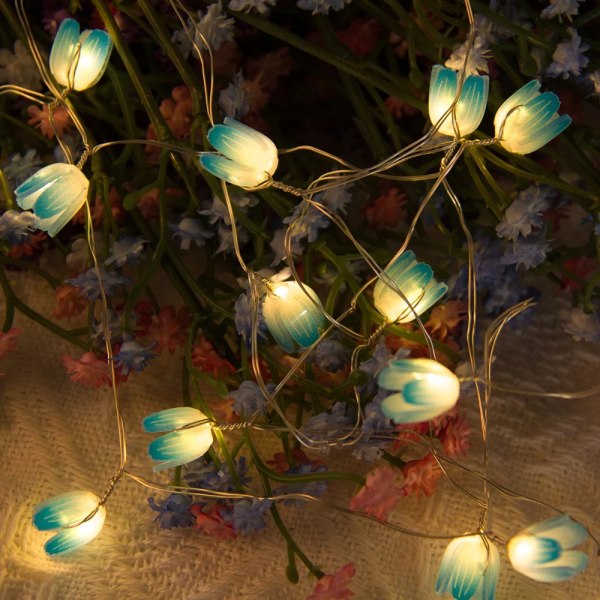 Tulip String Lights Blomster Nattlys ROSA 2M 20LED 2M 20LED pink 2M 20LED-2M 20LED