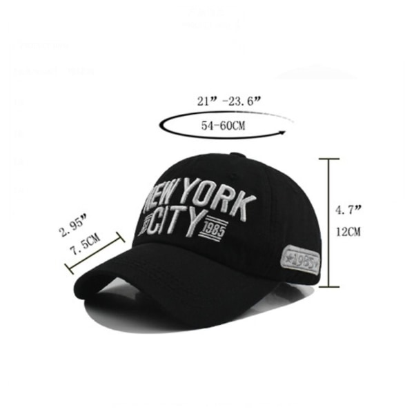 Brevbroderi Baseballkepsar Snapback Hattar GRÅ grey