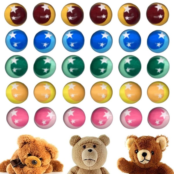 10 stk/5 par Eyes Crafts Eyes Puppet Crystal Eyes 4MM-STAR TO 4mm-Star to left2