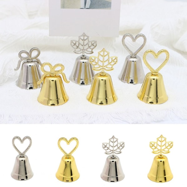 Plasskortholdere i metall Fotoklemmestativ SØLVSLØYSE SØY Silver Bow tie-Bow tie