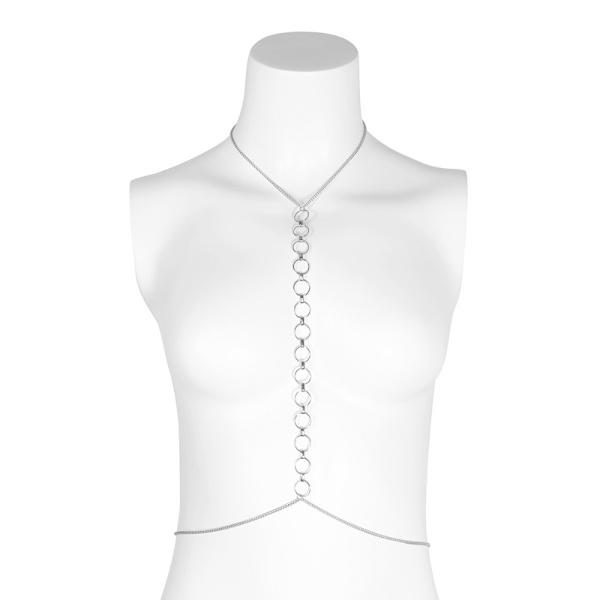 Sexy Circular Chain Neck Chain Integrert Body Chain Geometrisk