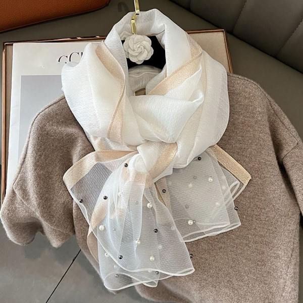 90x90cm Pearl Scarf Sidenscarf 3 3 3
