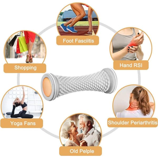 Fotmassage Roller Manuell Fotmassager GRÅ gray