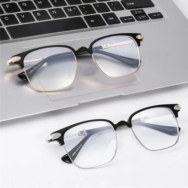 Anti-Blue Light Læsebriller Business Briller GULD Gold Strength 400