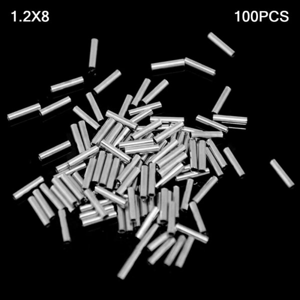 Fishing Wire Tube Line Crimping Sleeves 1,2X8 1,2X8 1.2X8