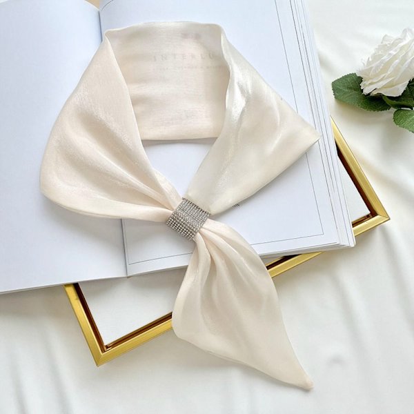 Wraps Neck Cross Tørklæder BEIGE Beige
