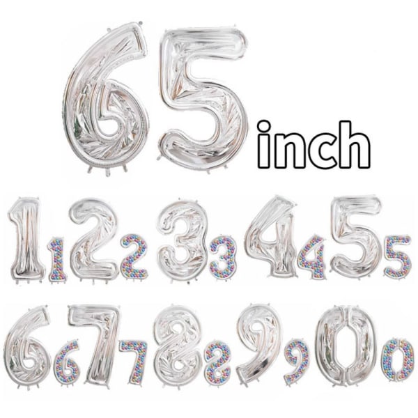 Numbers Ballonger Ramme Number Ballong Stand Display 7 7 7