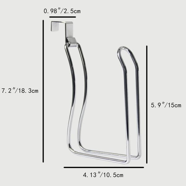 Toalettpapirholder Tissue Håndkle Rull Dispenser SØLV silver