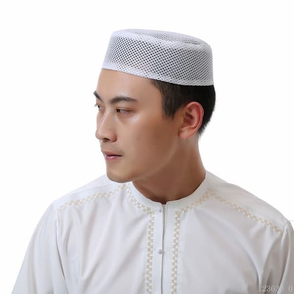 Muslimsk Bönehatt Muslim Hatt VIT 58CM white 58cm