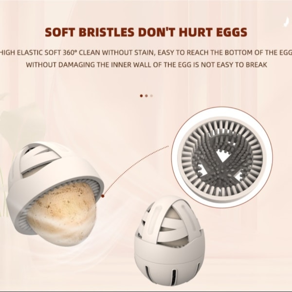 Silikonborste Duck Eggs Washer Tool KHAKI khaki