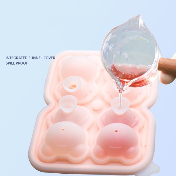 Ice Cube Form Ice Making Box ROSA FYRA RASTER FYRA RASTER pink four grids-four grids