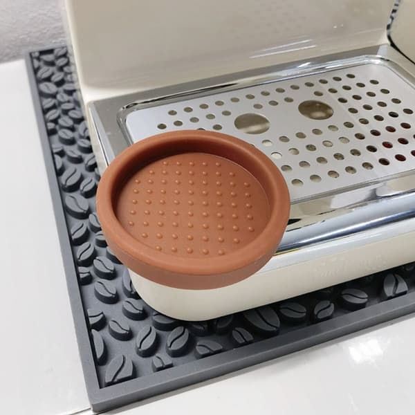 6 cm Espresso Kaffe Tamper Måtte Kaffepulver Pude SORT black
