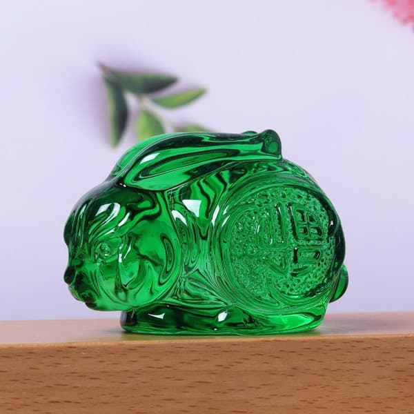 Kristall Kanin Ornament Heminredning och Tillbehör E E E