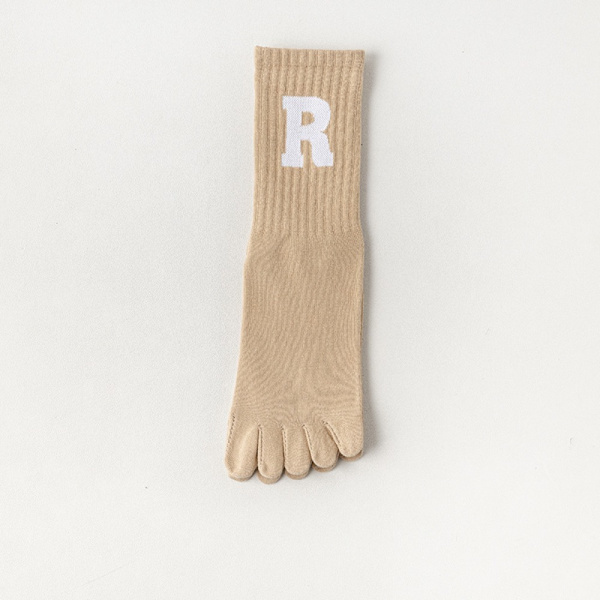 Yoga Five Finger Strumpor Sportstrumpor KHAKI Khaki