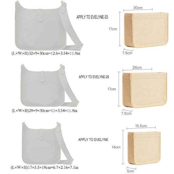Handväska Insert Bag Handväska Liner Bag EVELYNE 16 EVELYNE 16 Evelyne 16
