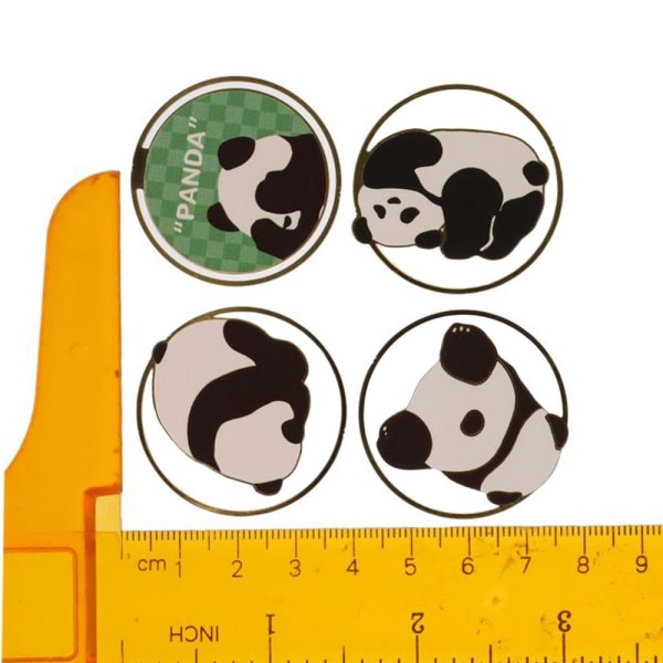 4 STK Panda bokmerker hul metall bokmerke Søt