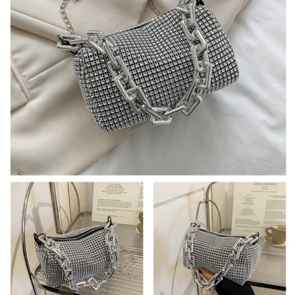 Axelväska Mini Handväskor SILVER Silver