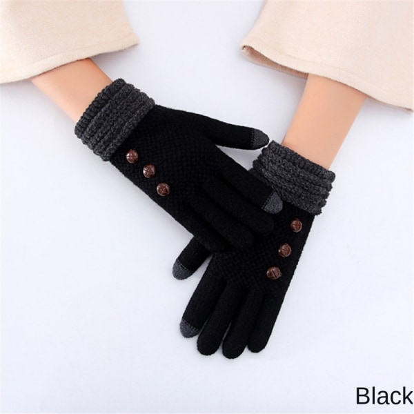 Strikkede uldne handsker Ride Split Finger Handsker C C C