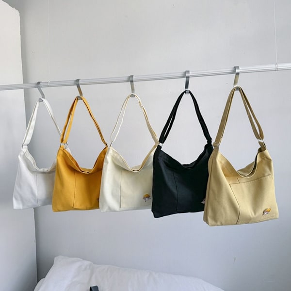 Canvas Kangaskassit Casual Messenger Laukut MUSTA black