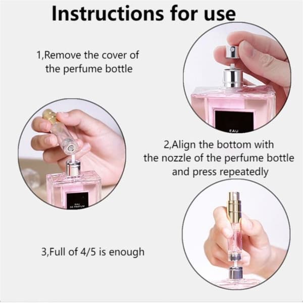 5 ml Parfumesprayflaske Væskebeholder B B B
