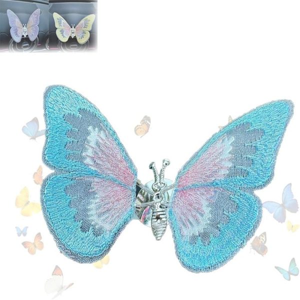 Broderi Duft Sommerfugl Dekoration Sommerfugl Bil Blue