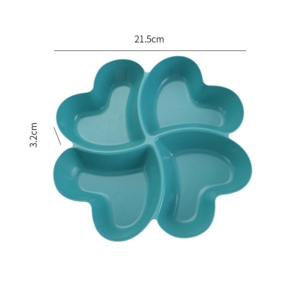 Love Divided Storage Hedelmätarjotin Kuivattujen hedelmien välipalalautanen SININEN Blue