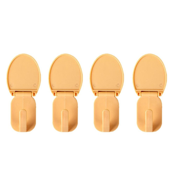 4 stk Foldeveggkrok Selvklebende krok FARGE 3 FARGE 3 Color 3