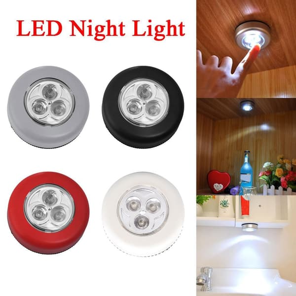 LED-lys Klappelys HVIT 4 STK white 4pcs