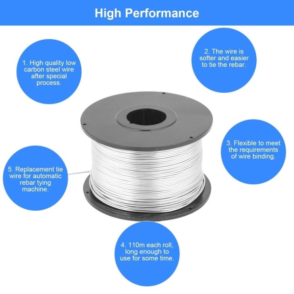 1/4 stk Armeringsjern Tie Wire Tie Wire Rolls 4 STK 4 STK 4Pcs