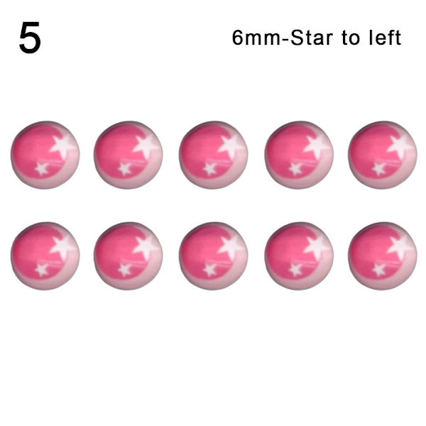 10 st/5 par Eyes Crafts Eyes Puppet Crystal Eyes 6MM-STAR TO 6mm-Star to left5