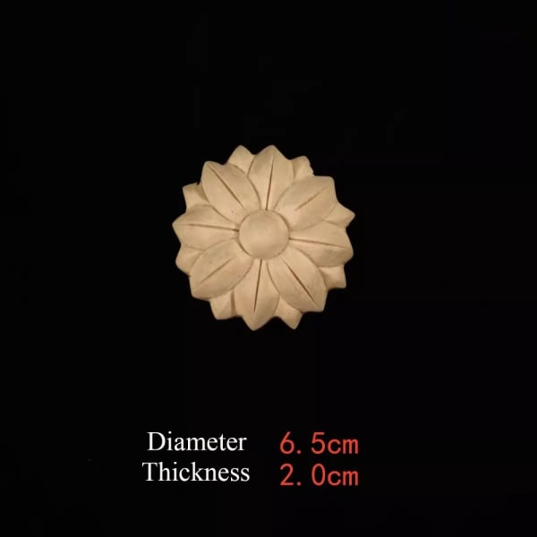 Puusta veistetyt käsityöt Puiset hahmot askartelut 3X0,8CM3 3 3x0.8cm3