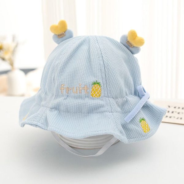 Baby Bøttehatt Solhette BLÅ Blue