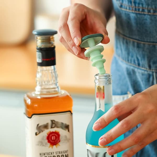 2 st Vinkork Ölflaskkork BLÅ Blue