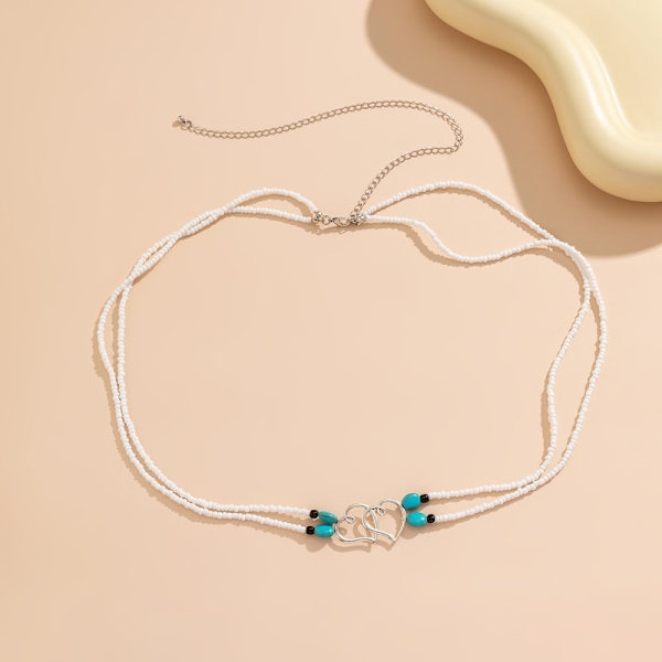 Beach Rice Bead Chain Love Body Chain Beaded Mångsidig midja