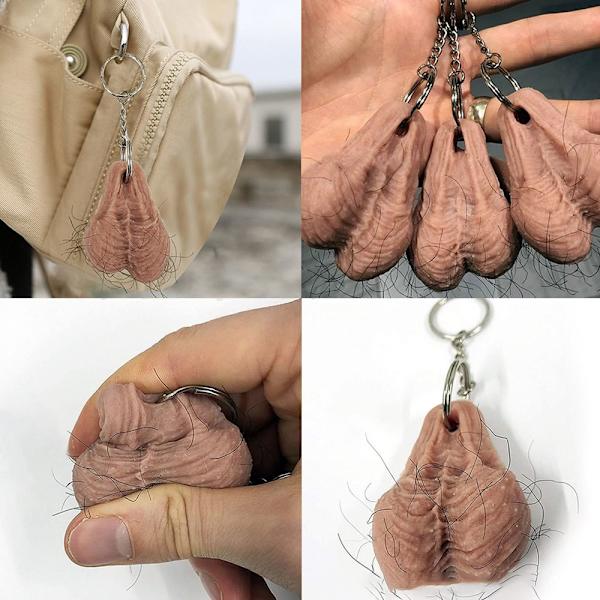 Hairy Balls Avaimenperä Auton Avaimenperä Laukku Avaimenperä