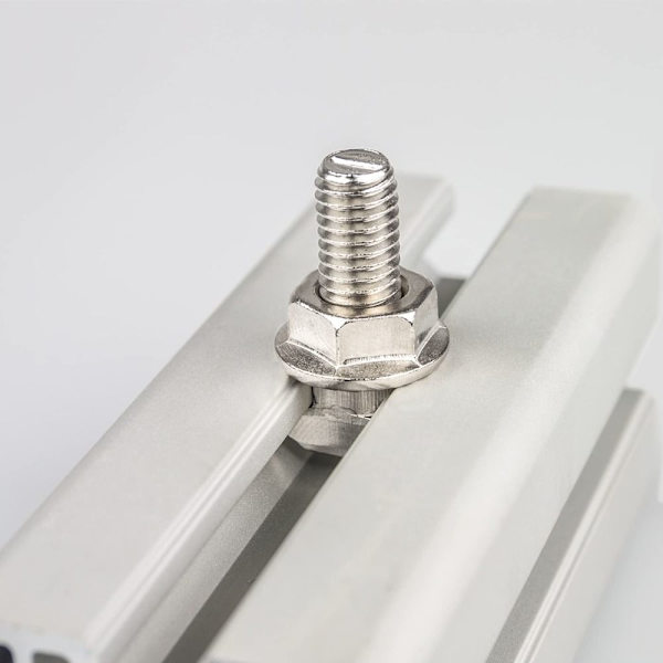 20 STK T Slot Drop-in Bolt M5 Sekskant Flangemøtrik Sæt M5x10mm20pcs/Set