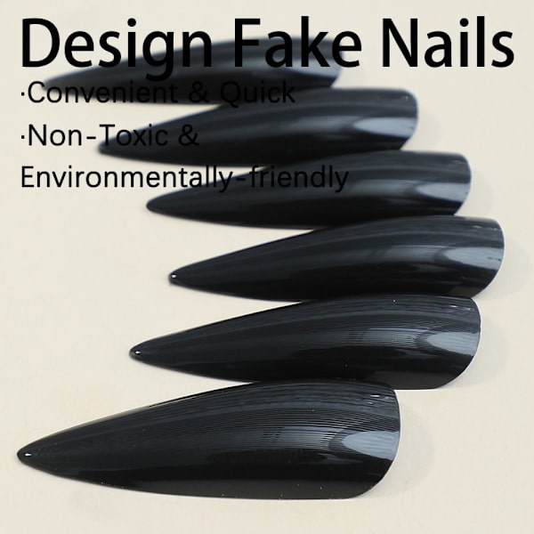 Almond Fake Nails tekokynsien painallus kynsille