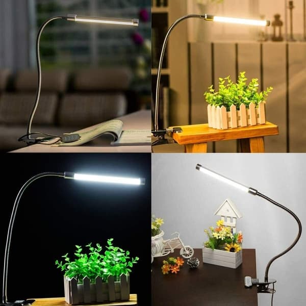 Bordlampe USB Clip Lampe SORT black