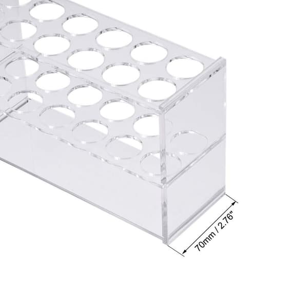 Akryylinen koeputkiteline laboratorioteline