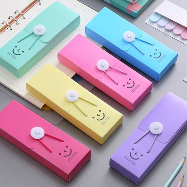 Pencil Case Pen Opbevaringsboks BLÅ Blue