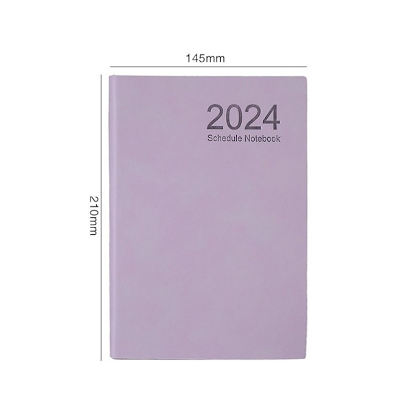 2024 Päiväkirjakirja 2024 Planner Muistikirja TYYLI A-PUPULAINEN TYYLI Style A-Purple