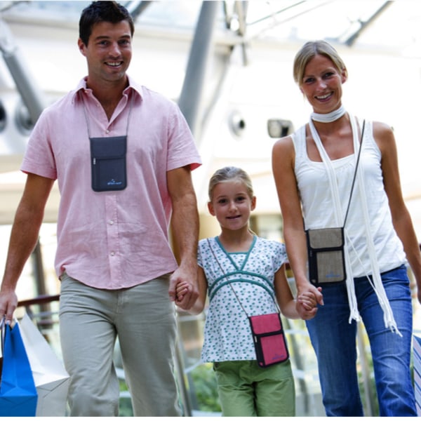 RFID Opbevaringstaske Rejsedokument Pastaske SORT Black