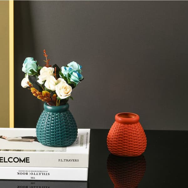 Blomstervase Blomsterpotte ORANGE Orange