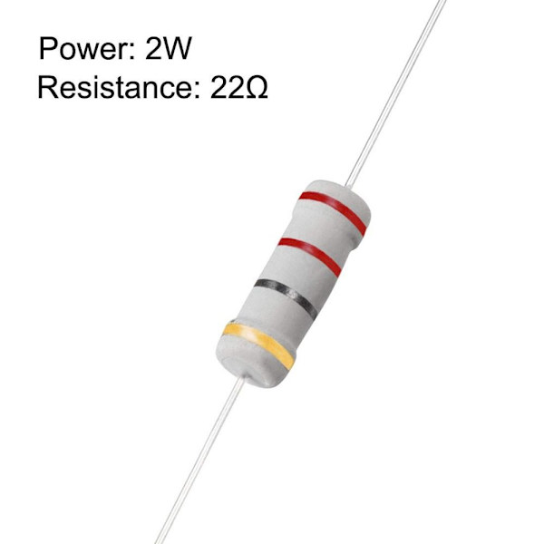 22 Ohm modstand 2W 50STK 50STK 50pcs