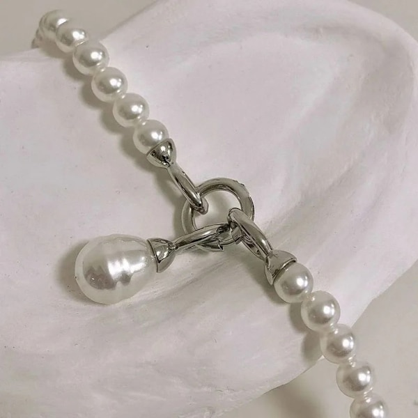 Statement Pärlor Långt Halsband Kvinnor Personlighet Kedjor Stora