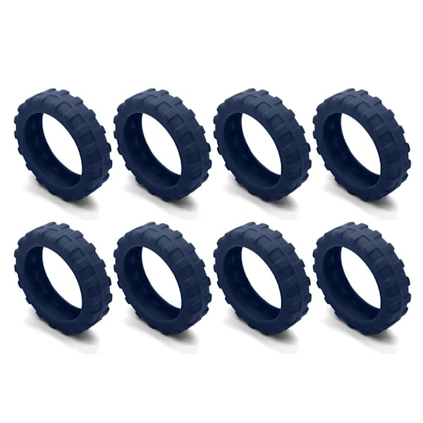 8 kpl / set Matkalaukkujen pyörän kengät Matkalaukun pyörien suoja Red 8Pcs-8Pcs