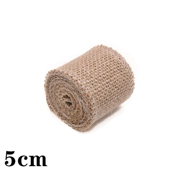 Luonnollinen juuttikangas säkkikangas juuttinauha 5cm 5cm