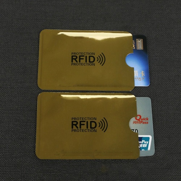 5 stk RFID-kortholder kreditkorthylstre 7 7 7